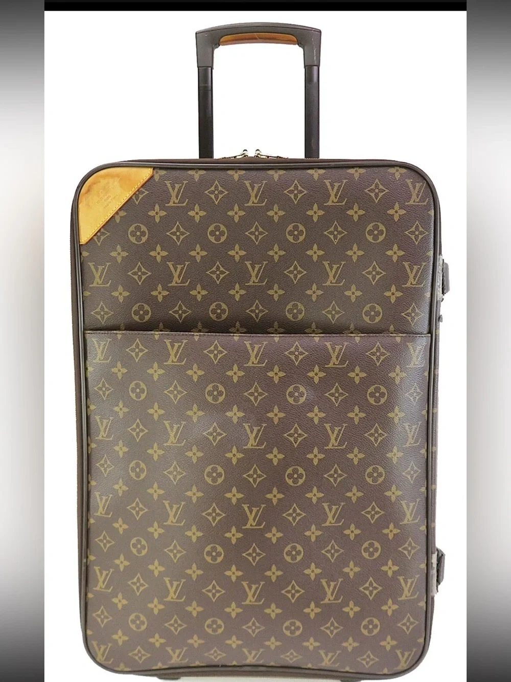 Louis Vuitton Monogram Canvas Rolling Carry-On in Brown and Tan
